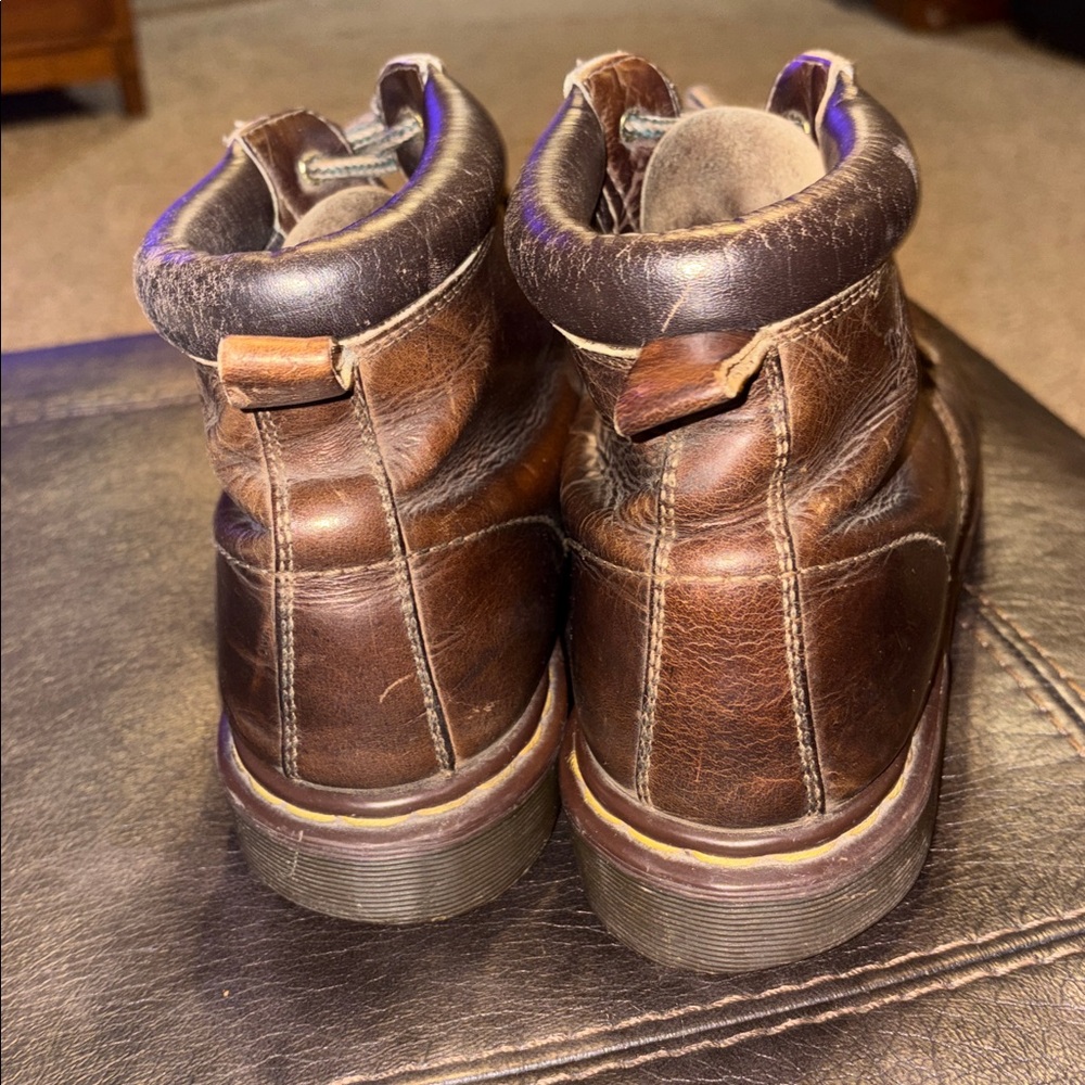 Doc Marten brown leather boots made in England EU size 45, US size 12 - Picture 3 of 15